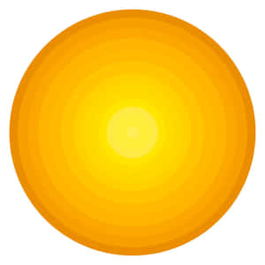Vibrant Yellow Circle On A Soft Grey Background Wallpaper