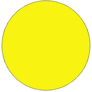 Vibrant Yellow Circle On A Solid Background Wallpaper