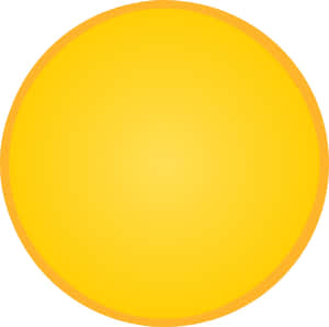 Vibrant Yellow Circle On A White Background Wallpaper
