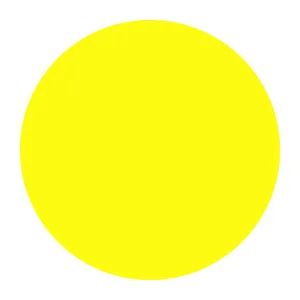 Vibrant Yellow Circle On Dark Background Wallpaper