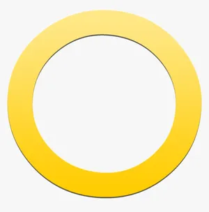 Vibrant Yellow Circle On Gradient Background Wallpaper