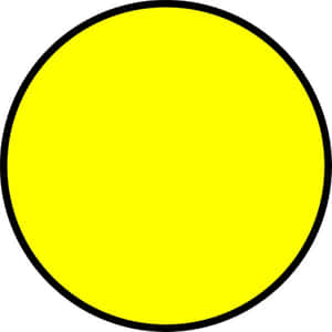 Vibrant Yellow Circle On Light Background Wallpaper