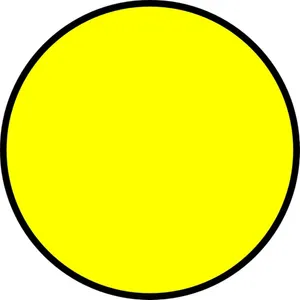 Vibrant Yellow Circle On Light Background Wallpaper