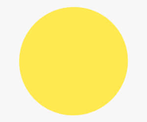 Vibrant Yellow Circle On White Background Wallpaper