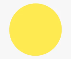Vibrant Yellow Circle On White Background Wallpaper
