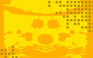 Vibrant Yellow Geometric Pattern Wallpaper