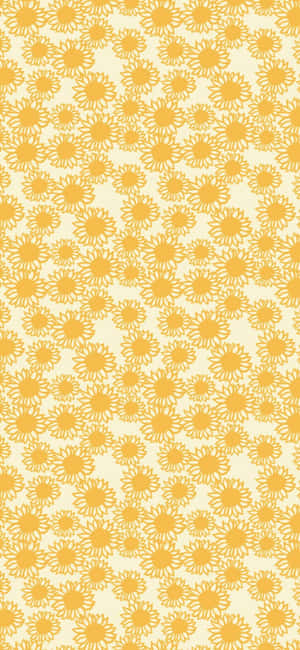 Vibrant Yellow Geometric Pattern Wallpaper