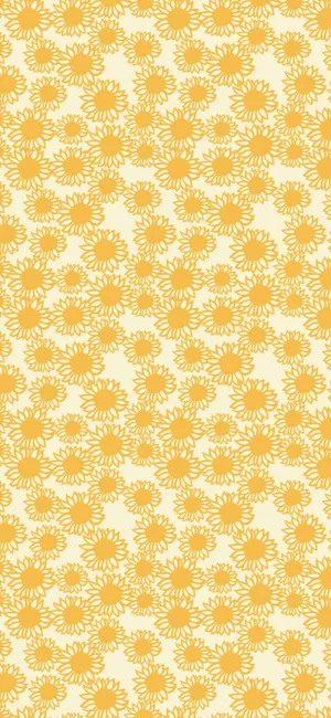 Vibrant Yellow Geometric Pattern Wallpaper