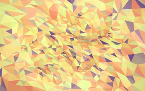 Vibrant Yellow Geometric Pattern Wallpaper