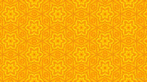 Vibrant Yellow Geometric Pattern Wallpaper