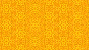 Vibrant Yellow Geometric Pattern Wallpaper
