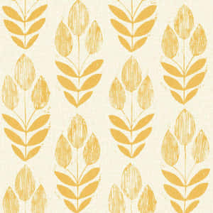 Vibrant Yellow Geometric Pattern Wallpaper