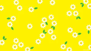 Vibrant Yellow Geometric Pattern Wallpaper Wallpaper