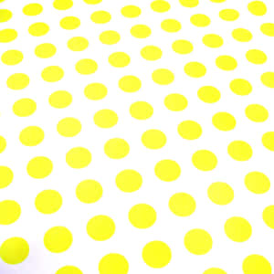 Vibrant Yellow Polka Dot Background Wallpaper
