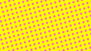 Vibrant Yellow Polka Dot Background Wallpaper