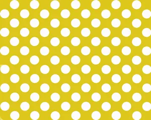 Vibrant Yellow Polka Dot Background Wallpaper