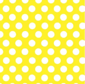 Vibrant Yellow Polka Dot Pattern Wallpaper