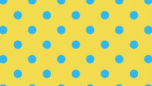 Vibrant Yellow Polka Dot Pattern Wallpaper