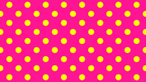 Vibrant Yellow Polka Dot Wallpaper Wallpaper