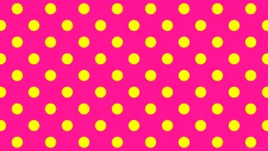 Vibrant Yellow Polka Dot Wallpaper Wallpaper