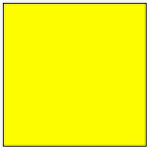 Vibrant Yellow Square On White Background Wallpaper