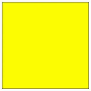 Vibrant Yellow Square On White Background Wallpaper