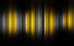 Vibrant Yellow Striped Pattern Wallpaper