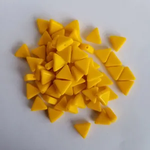 Vibrant Yellow Triangle Pattern Wallpaper