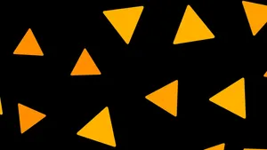 Vibrant Yellow Triangle Pattern Wallpaper