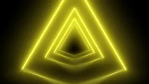 Vibrant Yellow Triangle Pattern Wallpaper