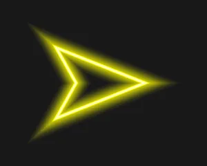 Vibrant Yellow Triangle Pattern Wallpaper