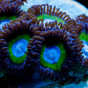 Vibrant Zoanthids Closeup Wallpaper