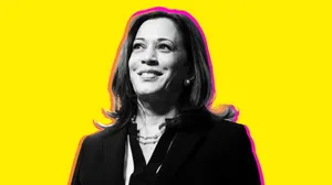 Vice President Kamala Harris In Action Wallpaper