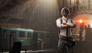 Victor In Train Station Pubg 1366x768 Wallpaper