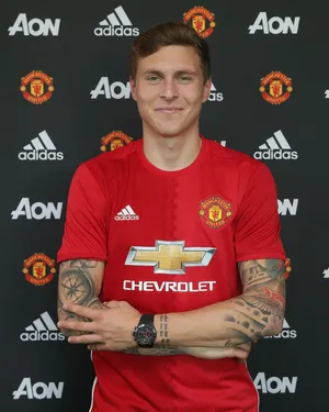 Victor Lindelof In Action On The Field Wallpaper