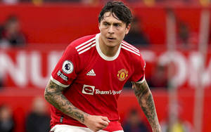 Victor Lindelof Manchester United Action Wallpaper