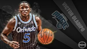 Victor Oladipo In His Orlando Team Jersey Wallpaper