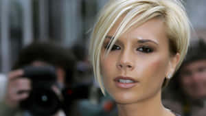 Victoria Beckham Blonde Bob Hairstyle Wallpaper