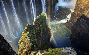 Victoria Falls Cascading Water Wallpaper