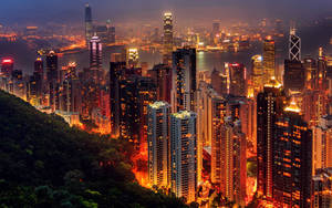 Victoria Peak Night Uhd Wallpaper