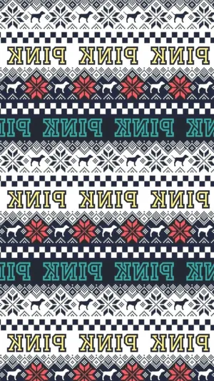 Victoria's Secret Christmas Pattern Wallpaper