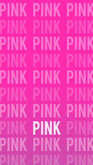 Victoria's Secret Vivid Pink Logo Pattern Wallpaper