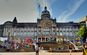 Victoria Square In Birmingham City Wallpaper