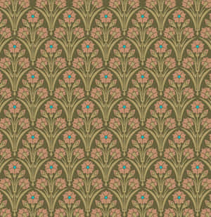 Victorian Floral Pattern Wallpaper Wallpaper
