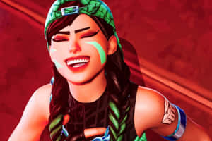 Victorious Gamer Girl Celebration Wallpaper