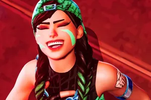 Victorious Gamer Girl Celebration Wallpaper