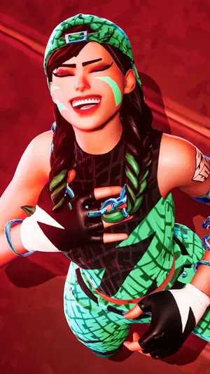 Victorious Gamer Girl Celebration Wallpaper