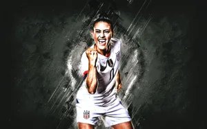 Victorious Soccer Player Celebration Wallpaper
