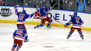 Victory Celebration - New York Rangers Wallpaper