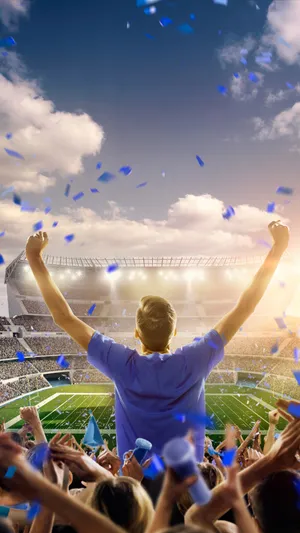 Victory Celebrationat Stadium Wallpaper